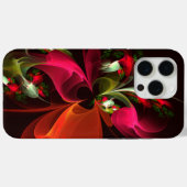 Rood Groen Bloemen Modern Abstract Kunstpatroon #0 Case-Mate iPhone Case (Achterkant (horizontaal))