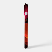 Rood Groen Bloemen Modern Abstract Kunstpatroon #0 iPhone 15 Case (Linkerkant)