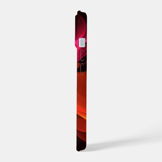 Rood Groen Bloemen Modern Abstract Kunstpatroon #0 iPhone 15 Case (Linkerkant)