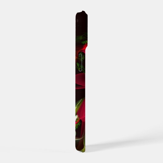 Rood Groen Bloemen Modern Abstract Kunstpatroon #0 iPhone 15 Case (Rechterkant)