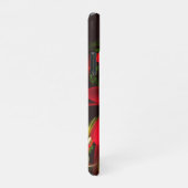 Rood Groen Bloemen Modern Abstract Kunstpatroon #0 iPhone Hoesje (Rechterkant)