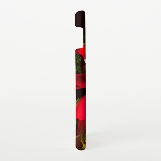 Rood Groen Bloemen Modern Abstract Kunstpatroon #0 Samsung Galaxy Hoesje (Rechterkant)