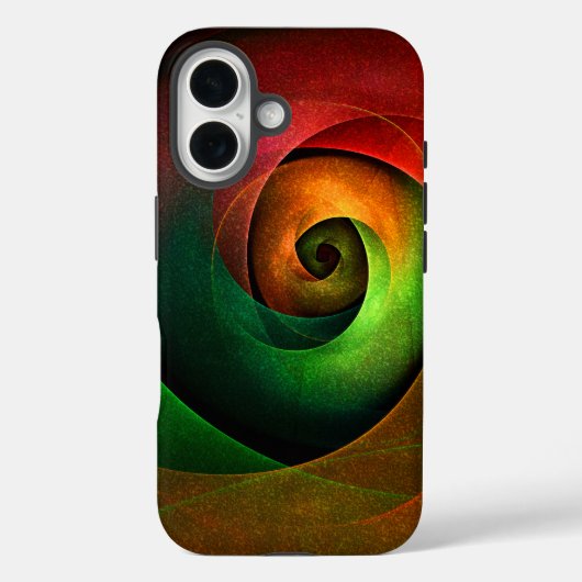 Rood Groen Bloemen Modern Abstract Kunstpatroon #2 Case-Mate iPhone Case (Achterkant)
