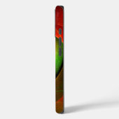 Rood Groen Bloemen Modern Abstract Kunstpatroon #2 Case-Mate iPhone Case (Achterkant / Links)