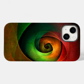 Rood Groen Bloemen Modern Abstract Kunstpatroon #2 Case-Mate iPhone Case (Achterkant (horizontaal))