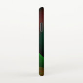 Rood Groen Bloemen Modern Abstract Kunstpatroon #2 iPhone Hoesje (Rechterkant)