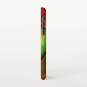 Rood Groen Bloemen Modern Abstract Kunstpatroon #2 iPhone Hoesje (Linkerkant)