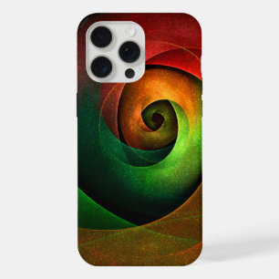 Rood Groen Bloemen Modern Abstract Kunstpatroon #2 iPhone 15 Pro Max Case