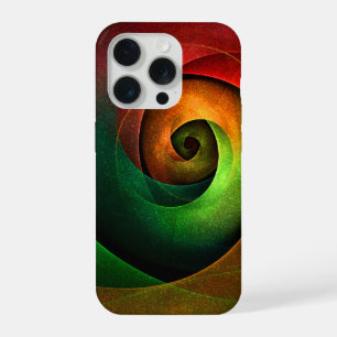 Rood Groen Bloemen Modern Abstract Kunstpatroon #2 iPhone 15 Pro Case