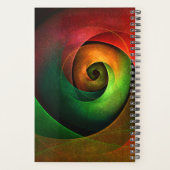 Rood Groen Bloemen Modern Abstract Kunstpatroon #2 Planner (Achterkant)