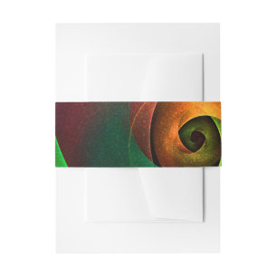 Rood Groen Bloemen Modern Abstract Kunstpatroon #2 Uitnodigingen Wikkel