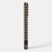 Rood Groen Bruin Geruit Patroon iPhone Hoesje (Rechterkant)