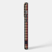 Rood Groen Bruin Geruit Patroon iPhone Hoesje (Linkerkant)