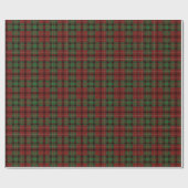 Rood groen bruin tartan naadloos patroon cadeaupapier (Vlak)