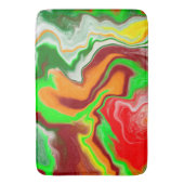 Rood, groen, bruinkoolkleurig, lichtvochtig badmat (Voorkant Verticaal)