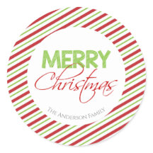 Rood & Groen Candy Cane Stripe |