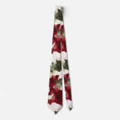 Rood Groen Crème Camo Stropdas (Voorkant)