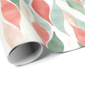 Rood Groen Crème Mint Wit Kerstmis Cadeaupapier (Rol Hoek)