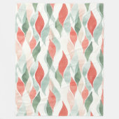 Rood Groen Crème Mint Wit Kerstmis Fleece Deken (Voorkant)