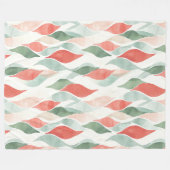 Rood Groen Crème Mint Wit Kerstmis Fleece Deken (Voorkant (Horizontaal))