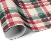 Rood, Groen & Crème Plakpapier Cadeaupapier (Rol Hoek)