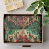 Rood groen decoratief feestweefselpapier tissuepapier (Geschenk)