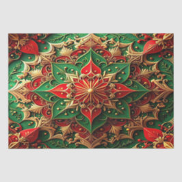Rood groen decoratief feestweefselpapier tissuepapier