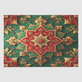 Rood groen decoratief feestweefselpapier tissuepapier
