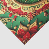 Rood groen decoratief feestweefselpapier tissuepapier (Detail)