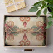 Rood groen decoratief feestzakdoek papier (Geschenk)