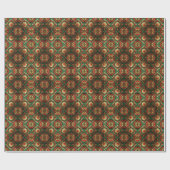 Rood groen decoratief kerst inpakpapier (Vlak)