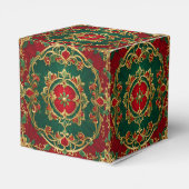 Rood Groen Decoratieve Kerstvakantie Cadeaubox Bedankdoosjes (Achterkant)
