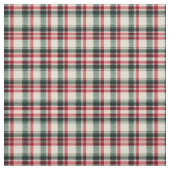 Rood, groen en beige plaid stof (Swatch)