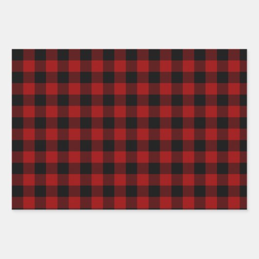 Rood, Groen en Blauw Buffalo-speldenfeestdag Inpakpapier Vel (Voorkant)