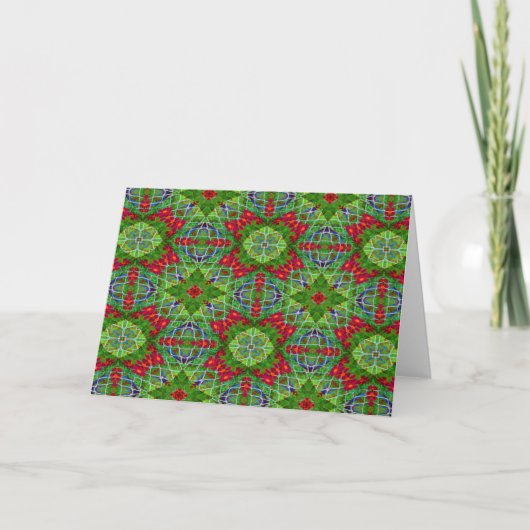 Rood, Groen en Blauw Geometrisch Kaart (Voorkant)