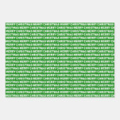 Rood-groen en blauw-kersttypografie inpakpapier vel (Voorkant 2)