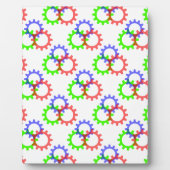 Rood, groen en blauw vistuig fotoplaat (Voorkant)