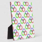 Rood, groen en blauw vistuig fotoplaat (Zijkant)