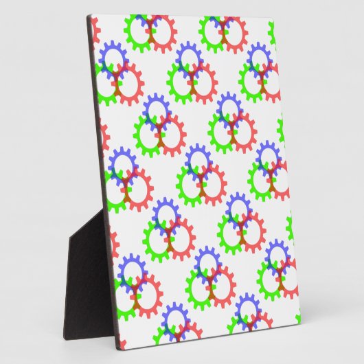 Rood, groen en blauw vistuig fotoplaat (Zijkant)