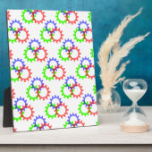 Rood, groen en blauw vistuig fotoplaat (Zijkant)