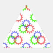 Rood, groen en blauw vistuig sticker (Voorkant)