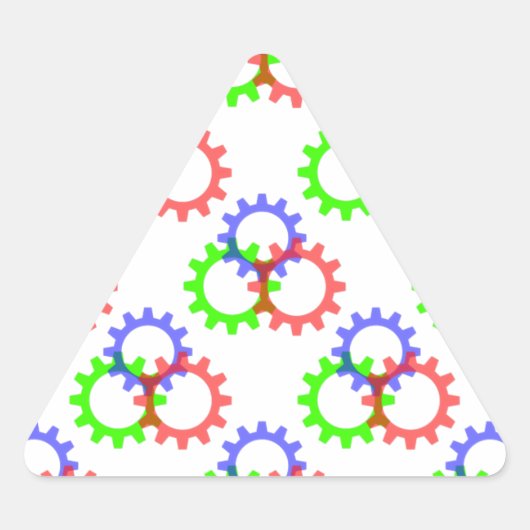 Rood, groen en blauw vistuig sticker (Voorkant)