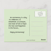 Rood, groen en blauwe papegaaien briefkaart (Achterkant)