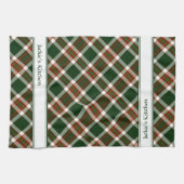 Rood, groen en cream-spelden theedoek (Horizontaal)