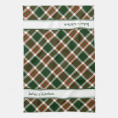 Rood, groen en cream-spelden theedoek (Verticaal)