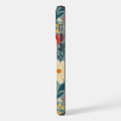 Rood, Groen en Crème Bloemen Chinoiserie iPhone Hoesje (Linkerkant)