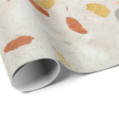 Rood, groen en geel van de terrazzozkleurige kleur cadeaupapier (Rol Hoek)