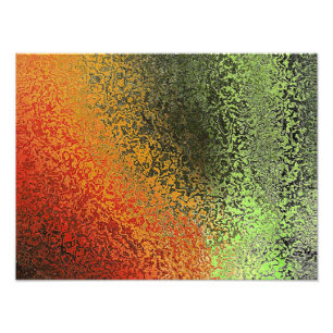Rood Groen En Goud Patroon Foto Afdruk