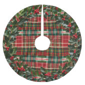 Rood groen en goud rustieke vakantie Plaid Kerstboom Rok (Voorkant)
