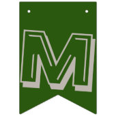 Rood Groen en Goud Vrolijk Kerstfeest Vlaggetjes (Tweede vlag)